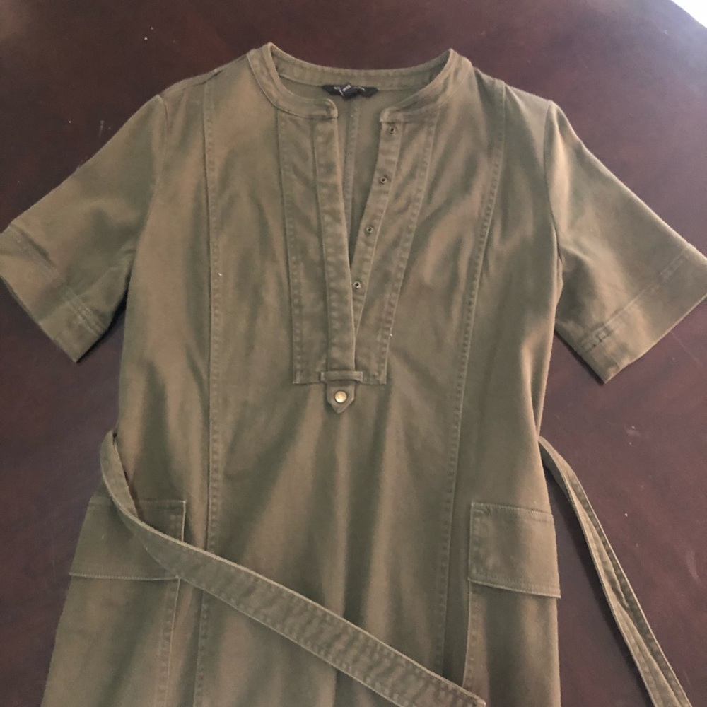 Banana Republic Green Denim Dress
